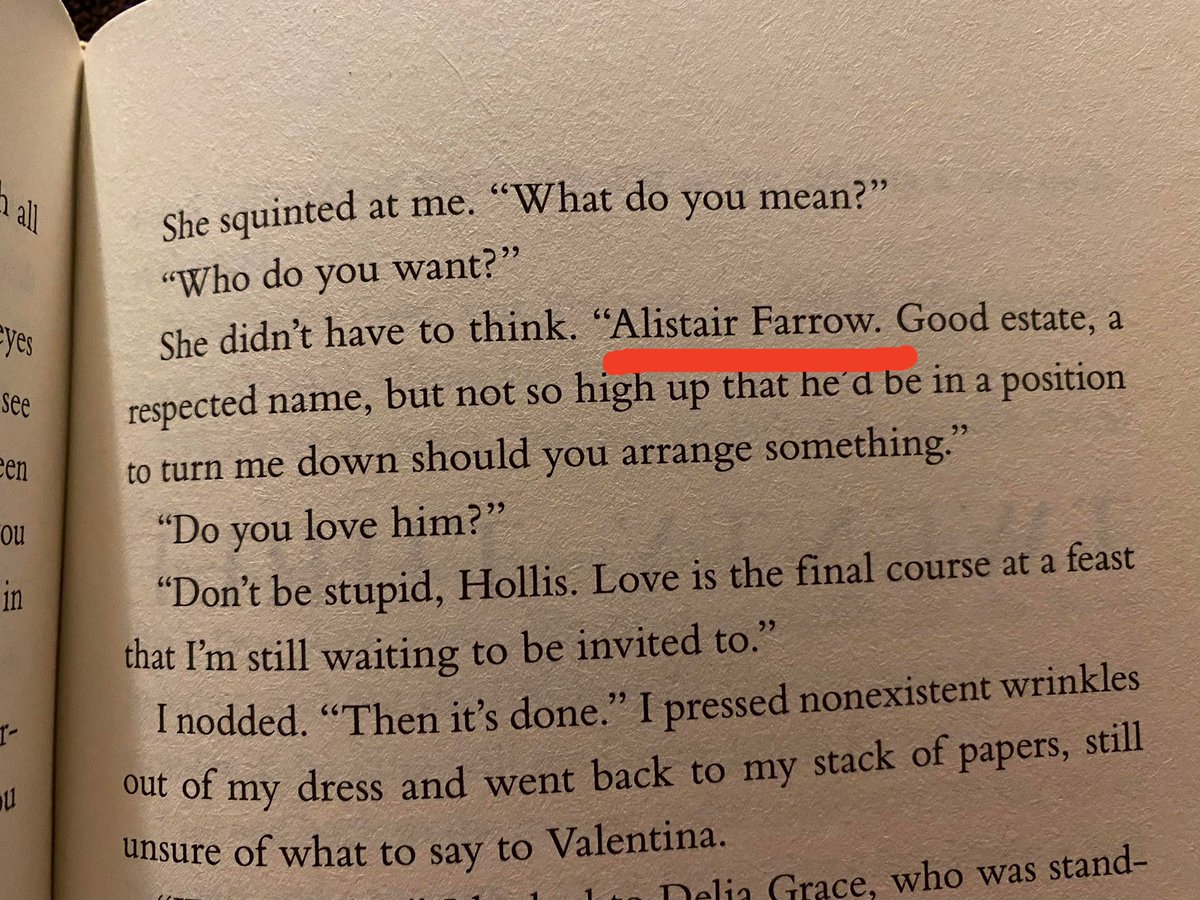 Hey <a href="/kieracass/">Kiera Cass👑</a> is this last name a nod to someone you know? I like it! #thebetrothed