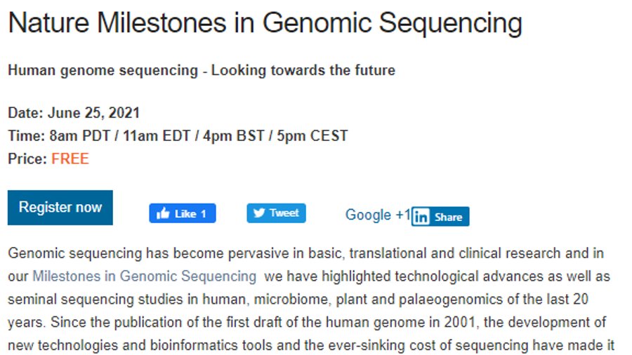 NatureComms's tweet photo. Register now for a #free webcast from @NaturePortfolio  to learn about the future of human genomic sequencing from experts Karen Miga, Hilary Martin and Kai Wang.

@khmiga @hilsomartin @wangglab

https://t.co/sErr6Onaq6 https://t.co/OxukHePqfk