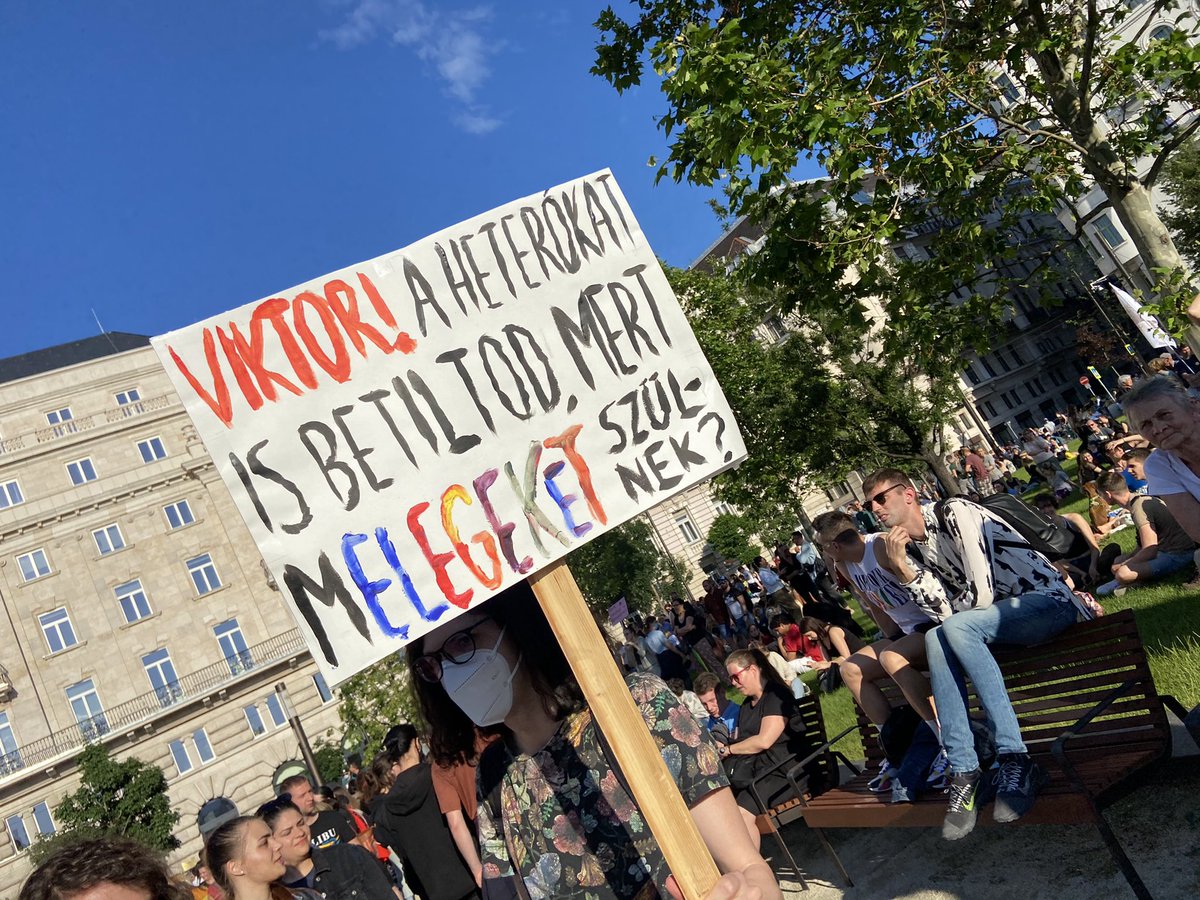 LydsG's tweet image. #Hungary parliament just passed the anti-LGBT law to the sounds of clapping. Associating pedophilia with LGBT people, banning comprehensive sexuality education &amp;amp; stifling free speech is despicable &amp;amp; unworthy of an EU member state. #LGBT