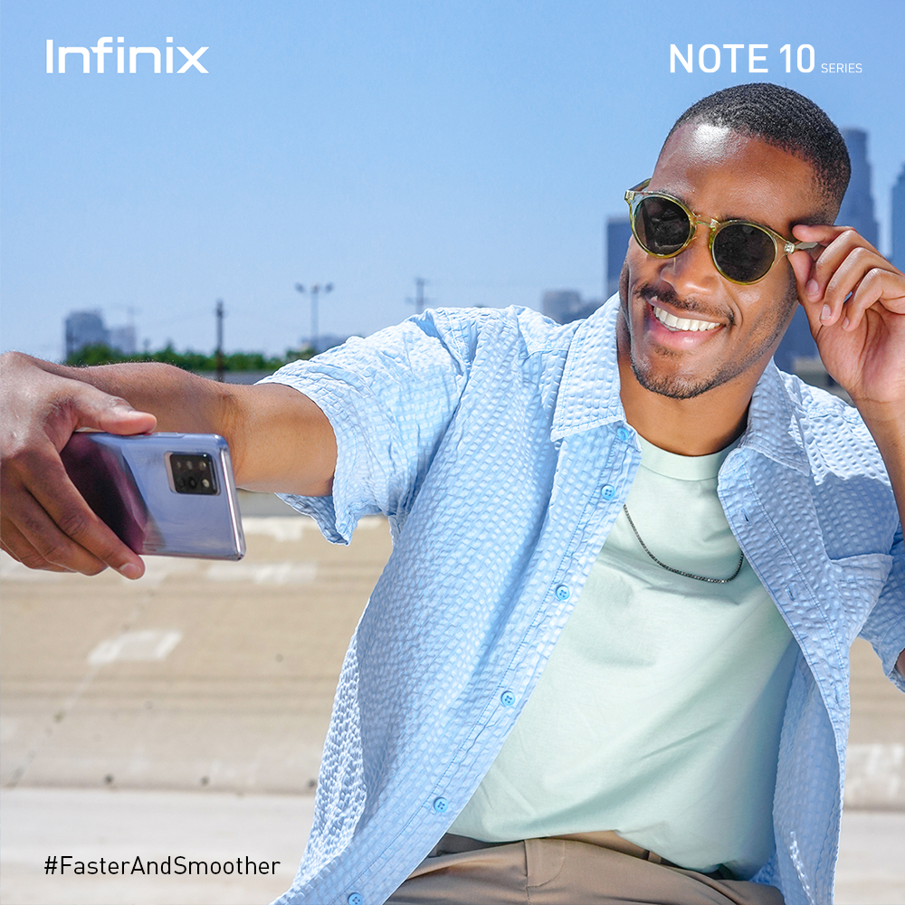InfinixGhana's tweet photo. Itโs all smiles anytime to take a selfie with the super clear 16MP front camera of the #InfinixNoteSeries ๐
How good is your selfie game? Share a photo with us in the comment section. ๐๐พ
#FasterAndSmoother #16MPSelfieCamera https://t.co/tSmiAIUquT