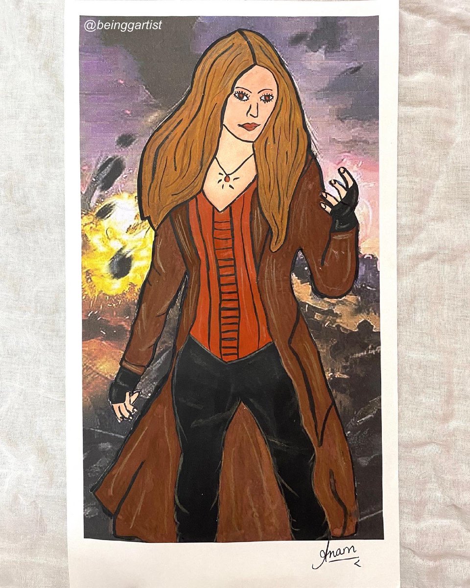 beinggartist's tweet photo. ✨“I can’t control their fear, only my own”✨
– Scarlet Witch 🧙
.
.
#art #artistsoninstagram #artist #painting  #beinggartist #myart #artofinstagram #mypainting  #beingartist #artsbyanamk  #marvel #scarletwitch #wandamaximoff #avengers #artistsupport  #artistsontwitter https://t.co/pB5QvBMK7y