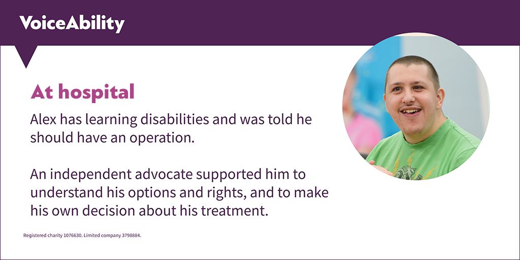 An #advocate can help you have your say in decisions about any care and support you may need.