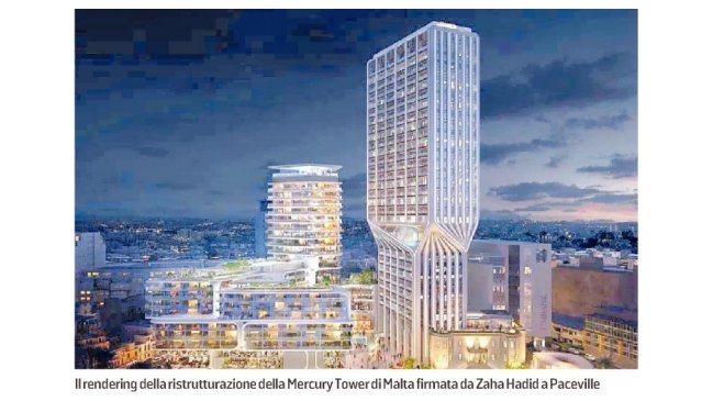 ConfindustriaUd's tweet image. La Torre maltese di @ZHA_News rinasce con l&apos;#acciaio di @gruppo_pittini: ne saranno impiegate oltre 5&apos;000 tonnellate su un&apos;area di 24&apos;500 mq via @messveneto @miura79 #MercuryTower #Malta