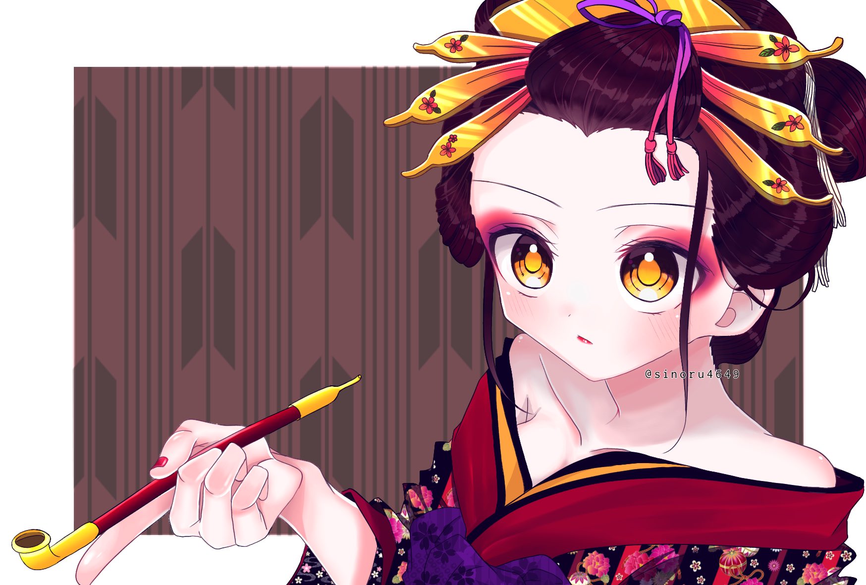 Sinoru 花魁 イラスト T Co L5cqd35f4z Twitter