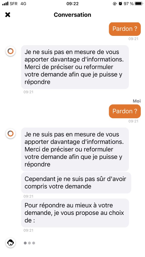 BongoLea's tweet photo. Voilà le message de leur expert de merde !@OrangeBankFR  parce vous vous en foutez . Mais je vous dis bien que je vais pas en rester là. Et Dieu sait combien de personne sont en plainte contre vous https://t.co/rBawfU7dxq