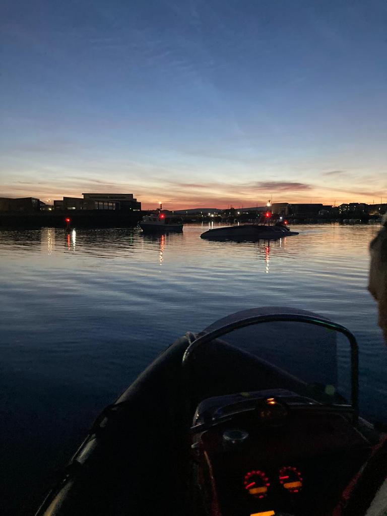 Turnchapel's tweet photo. Safe travels, @AI_Mayflower .

Quietly and peacefully, the Mayflower Autonomous Ship slipped her lines at her homeport @Turnchapel to begin her cross Atlantic voyage. https://t.co/QrYeZqLcD6
