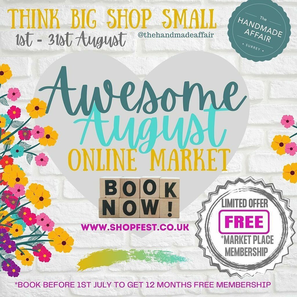 So excited! Pop along to the link in our Bio for more info 💕 

Did you notice the FREE Market Place offer too🎉👍🎉
.
.
.

 #supportthemakers #sharinghandmadejoy #shopfestsunday #onlinecraftfair #prettycreativestyle #prettycreativelife #seekinspirecreat… instagr.am/p/CQIZlI9llLU/