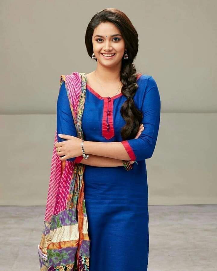 Keerthy Suresh for the role of 'Sita' in #SitaTheIncarnation....She is inclusive from simplicity and beauty both the characteristics...@KeerthyOfficial @KVVijendraprasad @ssrajamouli @PrabhasRaju
