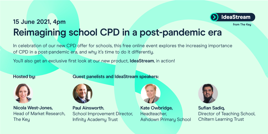 TheKeySL's tweet image. #IdeaStreamLaunch is almost here! There’s still time to register for our #free live event at 4pm today - we’ll be discussing why it&apos;s time to do #CPD differently &amp;amp; giving you a 1st look at our new #CPD offering! Register here ➡ key.sc/cpd