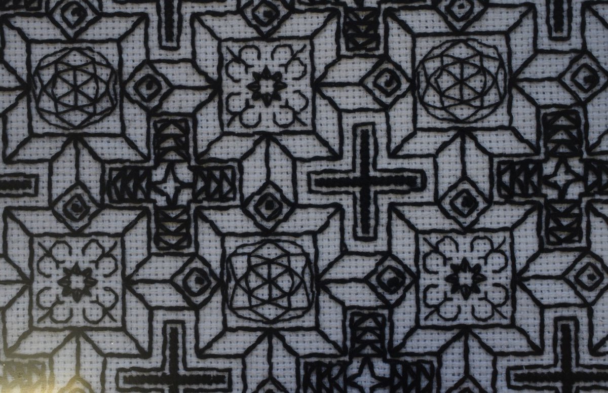 What's more awesome than our "Box and Crosses" mosaic?

This needlework replica of it, that's what. 

Made by one of our volunteers, who is also awesome.