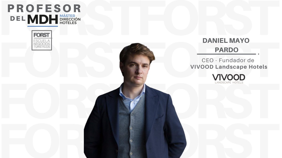 ⏺ NUEVO PROFESOR EN NUESTRO MÁSTER EN DIRECCIÓN DE HOTELES ONLINE #MDH

▶️ 𝐃𝐚𝐧𝐢𝐞𝐥 𝐌𝐚𝐲𝐨 𝐏𝐚𝐫𝐝𝐨, CEO y Fundador de 𝐕𝐢𝐯𝐨𝐨𝐝 𝐋𝐚𝐧𝐝𝐬𝐜𝐚𝐩𝐞 𝐇𝐨𝐭𝐞𝐥𝐬.

¡𝐁𝐢𝐞𝐧𝐯𝐞𝐧𝐢𝐝𝐨 𝐃𝐚𝐧𝐢𝐞𝐥！👏👏👏