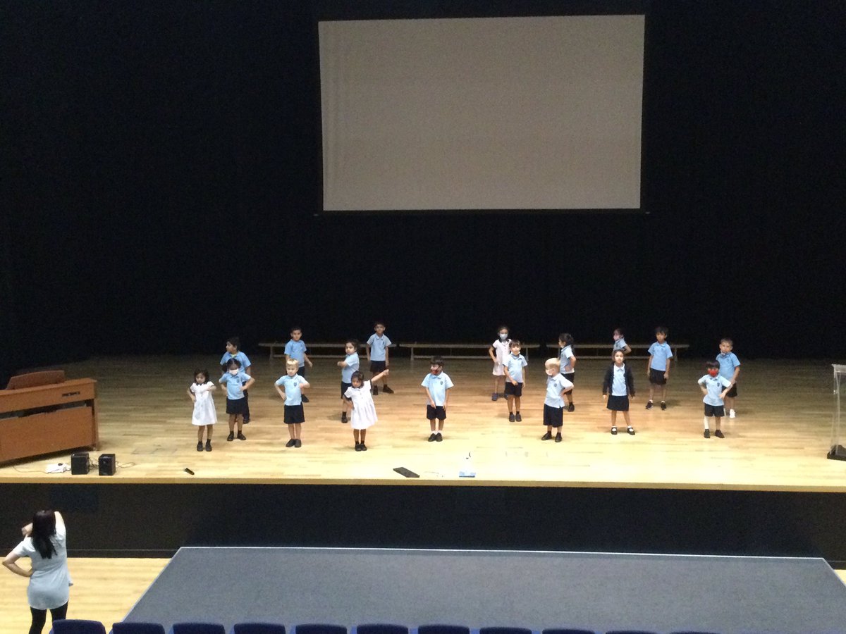 WPS_FS2's tweet photo. Practicing today with the stars of tomorrow. A quick lesson learning Stage Directions then a graduation song and dance rehearsal. It is going to make you cry happy tears. #WPSFS2ExpressiveArts #WPSFS2C https://t.co/ZE220wnHep