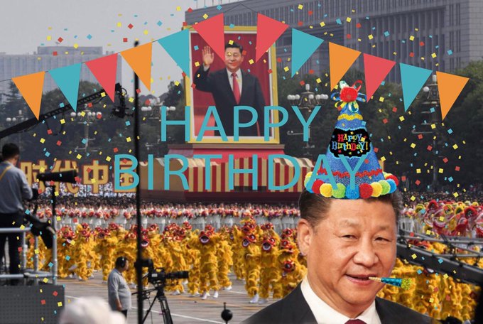 Happy birthday to Xi Jinping! 