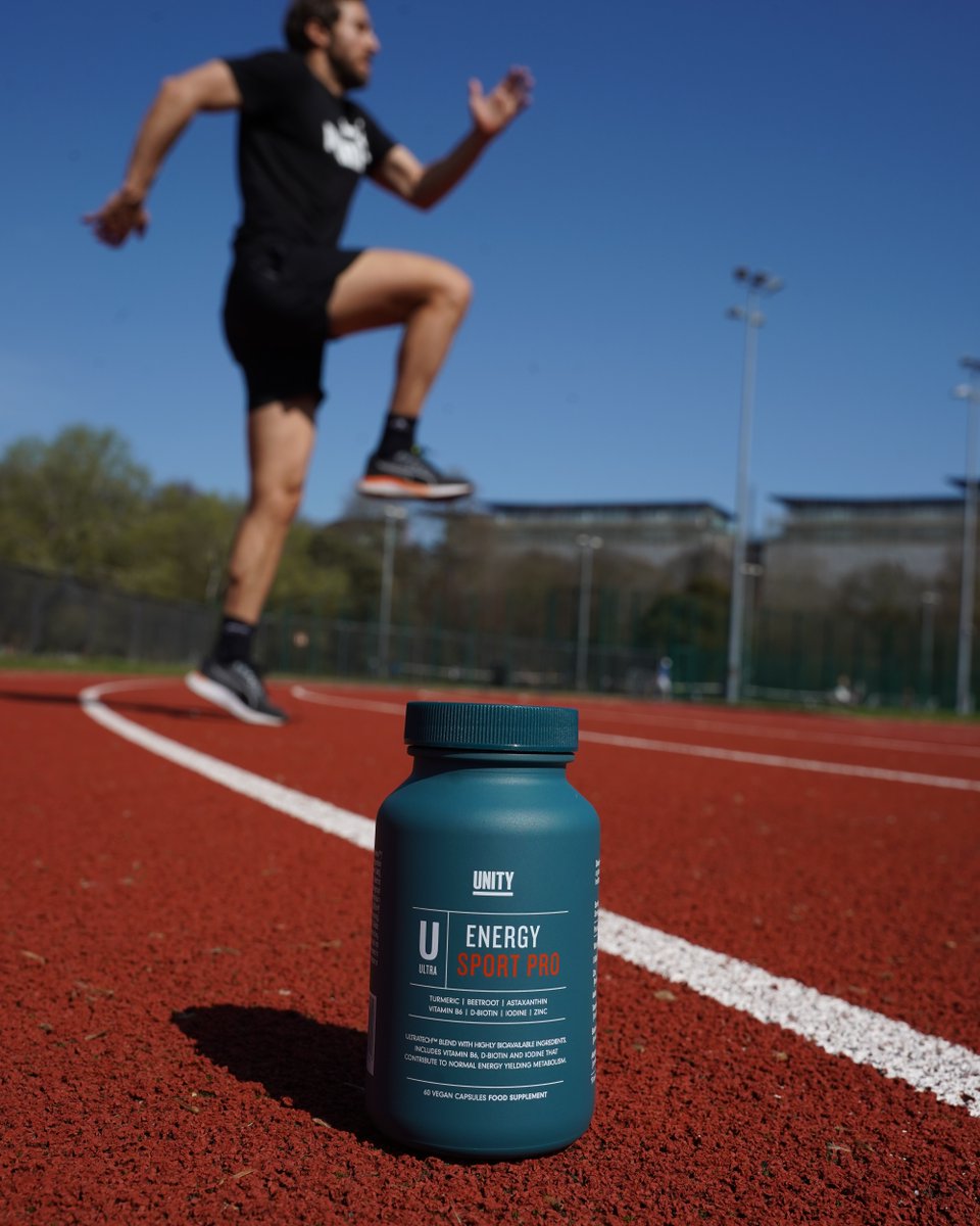 Achieve peak performance with Energy Sport Pro. Formulated in collaboration with leading scientists at @UniWestminster, Energy Sport Pro is clinically-proven to boost power in training. 

#TakeControlOfYourHealth #ChooseUNITY #SportMeetsScience