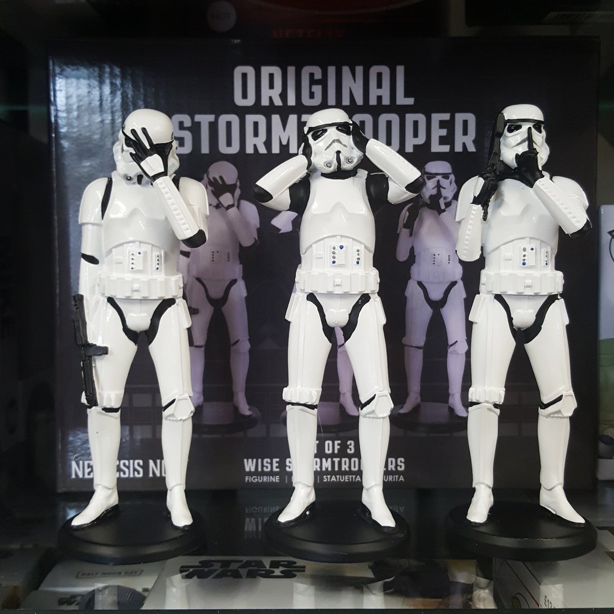 More #FathersDay2021 gift ideas! Any #starwars fan would love these Three Wise Stormtroopers from @nemesisnowltd, known for their white suits and shocking aim! Lovingly crafted and hand painted. Perfect collector's piece. Witty and charming, whoever heard of Wise #Stormtroopers?!