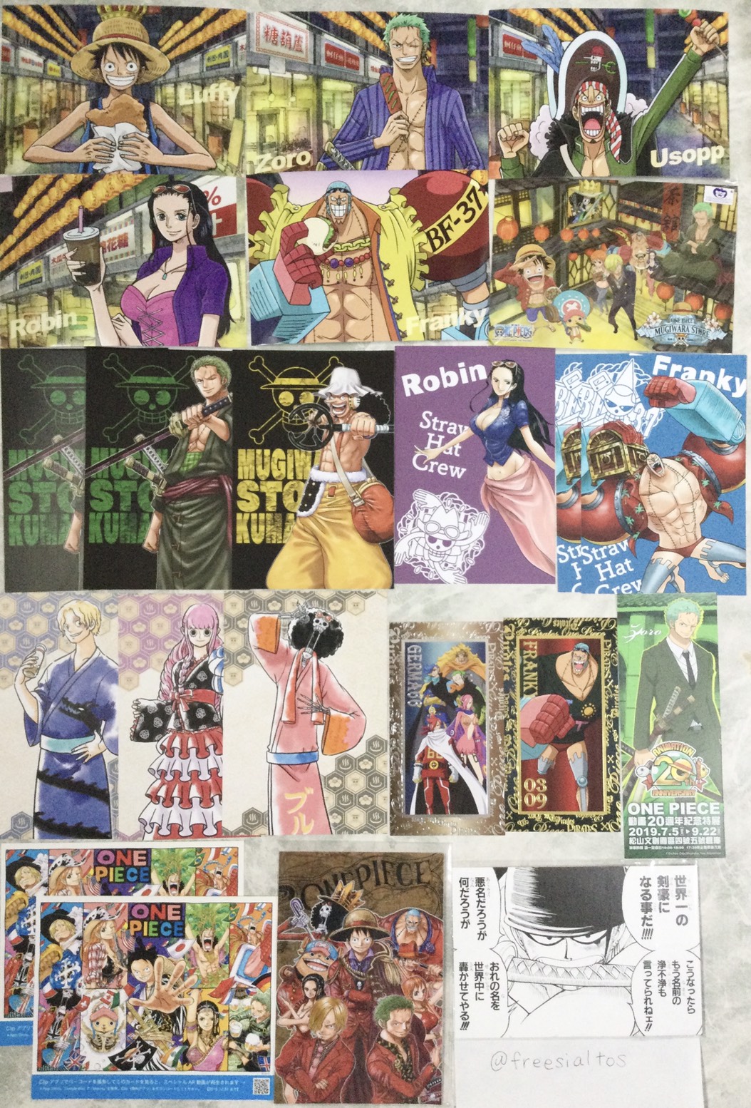 ちゃだ 交換希望 ワンピース One Piece 麦スト 色紙 バースデー 台湾 紙類 譲 ルフィ ゾロ エース サボ ロー等 画像2 11枚目 求 扉絵ブロマイドカルー 画像1枚目 印優先 未所持シャンクス サンジ ビビ カルー 扉絵カルー含む交換のみ