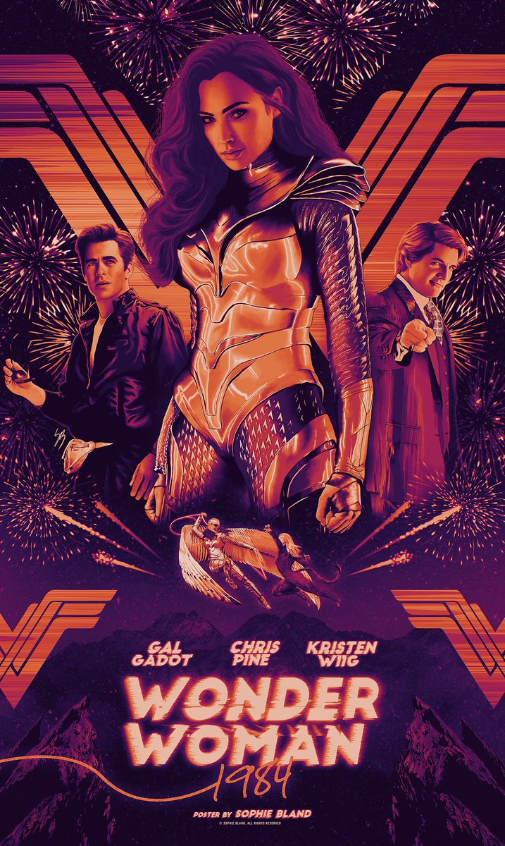 Movie poster of the day: Wonder Woman 1984 (by Sophie Bland @SophieBland3) https://t.co/OgW03jICK1