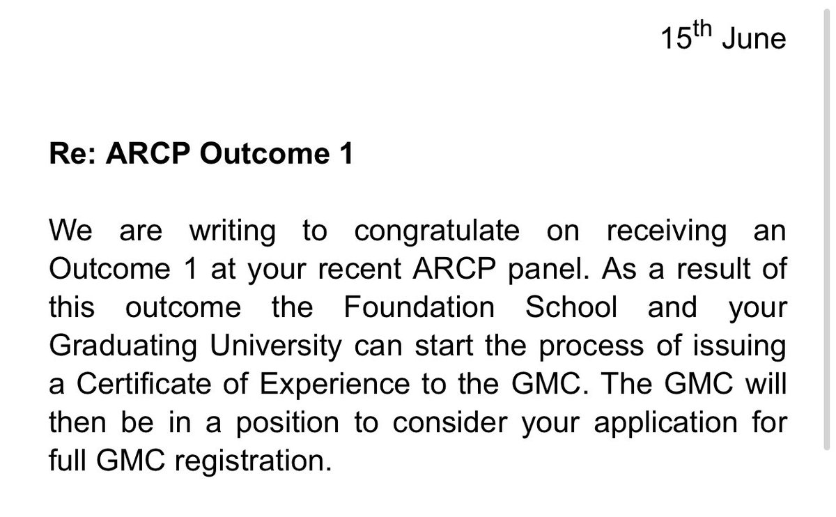 DocxLu's tweet photo. Passed ARCP!🥳🥳🥳#fullregistration https://t.co/AhyEBJHoJy