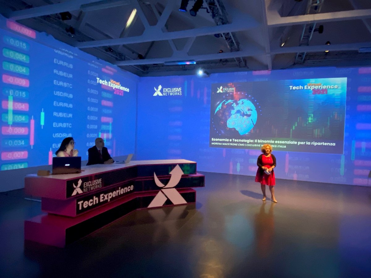 EXN_IT's tweet photo. #LiveNow: Morena Maestroni, Marketing Director, @EXN_IT, apre l'evento #TechExperience2021.
Segui la diretta streaming della #Plenaria #TechExp2021: https://t.co/AlNJn0n8xc
#TechExp2021 #WeAreExclusive #NoTrustNoTransformation https://t.co/sLRaPWdrIP