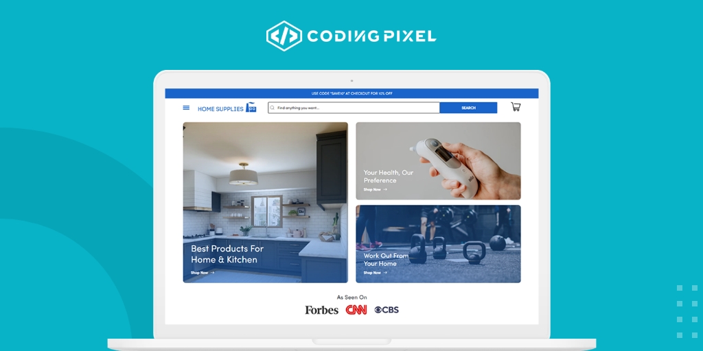 CodingPixelUS's tweet image. A glimpse of our work for, Home Supplies Factory!
#codingpixel #developer #coding #programming #programmer #javascript #code #coder #webdeveloper #python #java #html #software #technology #webdevelopment #development