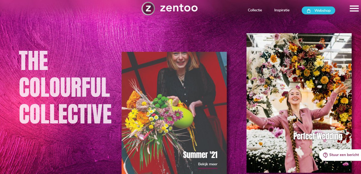 De volgende stap in de uitrol van de nieuwe look &amp; feel van #Zentoo is vandaag genomen, de nieuwe website van Zentoo is gereed. Het hele jaar door verhalen over de Colourful Collective, chrysanten inspiratie en noviteiten. Klik en geniet!: zentoo.nl.