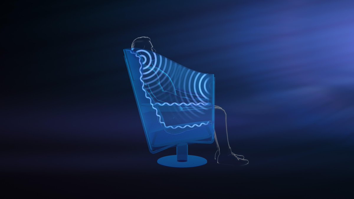 Flexound_Audio's tweet photo. Proud to present FLEXOUND Pulse™ – the first loudspeaker-free audio system and seat concept that enables any big or small spaces transform into a superior, immersive soundscape and multisensory #cinema. #flexound #augmentedaudio #audio #sound #furniture https://t.co/32zELeYJXF https://t.co/vMfi98EJzB