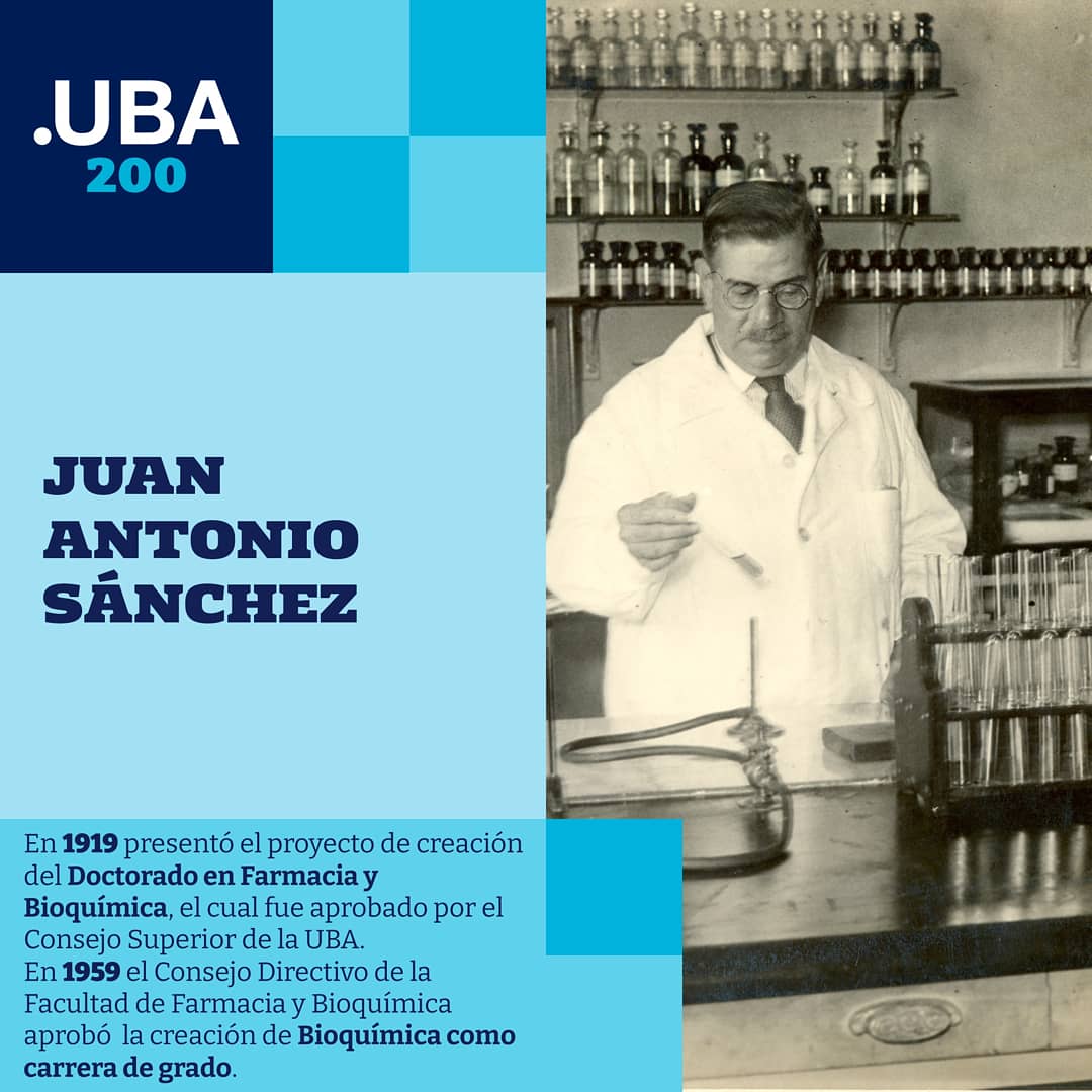 FFyB_UBA's tweet photo. 15 DE JUNIO, DÍA DEL BIOQUÍMICO
Se en recordatorio del nacimiento del doctor Juan A. Sánchez, ocurrido en esa fecha del año 1875. Sánchez fue el decidido propulsor de la instalación de una profesión bioquímica con fuertes bases científicas y profesionales. https://t.co/vciU42xGOh