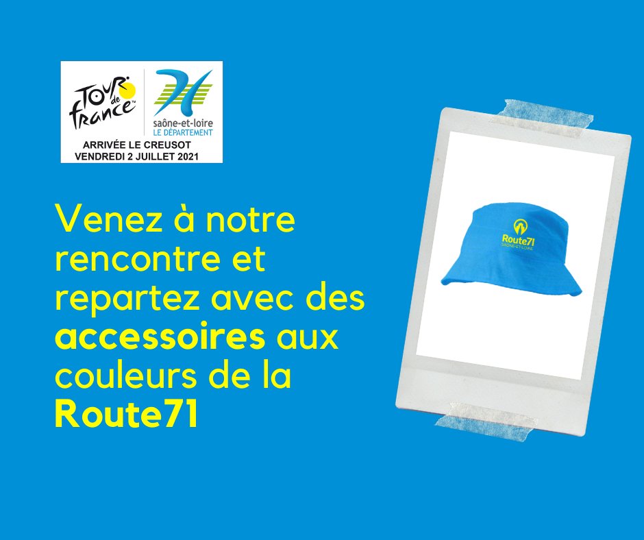 [J-13 - <a href="/LeTour/">Tour de France™</a> 🚲]

🟡 Lors du passage du Tour de France en Saône-et-Loire, le 2 juillet, le Département sera présent à Autun, Uchon et Le Creusot. 

Nous vous dévoilerons dans quelques jours le programme complet des animations.

#TDF2021