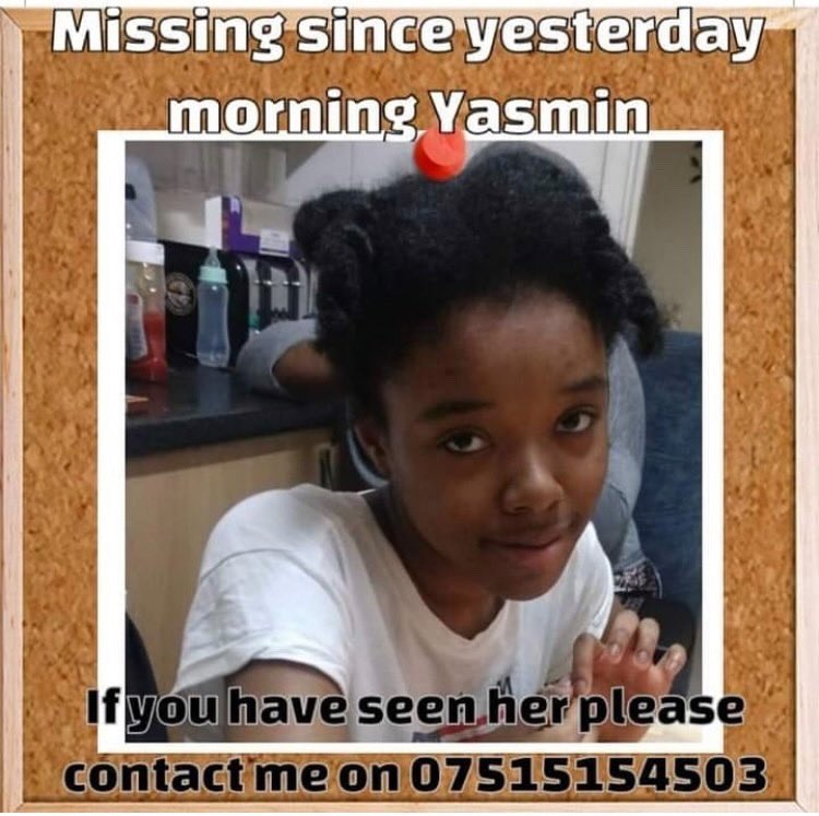 MISSING CHILD APPEAL, N8.
Her name is YASMIN. Last seen on a bus with an older man, about 48 hours ago now. Anyone with info, pls contact police. She has been reported missing. This girl is so young.
Please RT ❤️