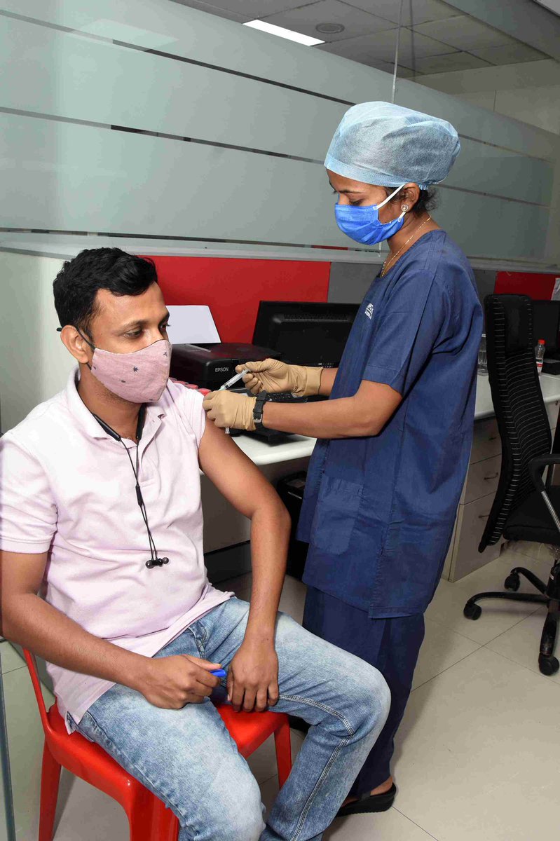 RajeshwariKori's tweet photo. Thanks to the strong support of our Dtr of CD @Venkatesham_IPS and @CollectorRaigad , MICT’s Shri Sawant and @Capt_Gaur collaborated with Civil Defence to vaccinate 418 employees and 750 nearby villagers 12-13 Jun at workplace CVC. @Nevil65 @jmbaxigroup #vaccinated #CivilDefence https://t.co/B6SHzCManr