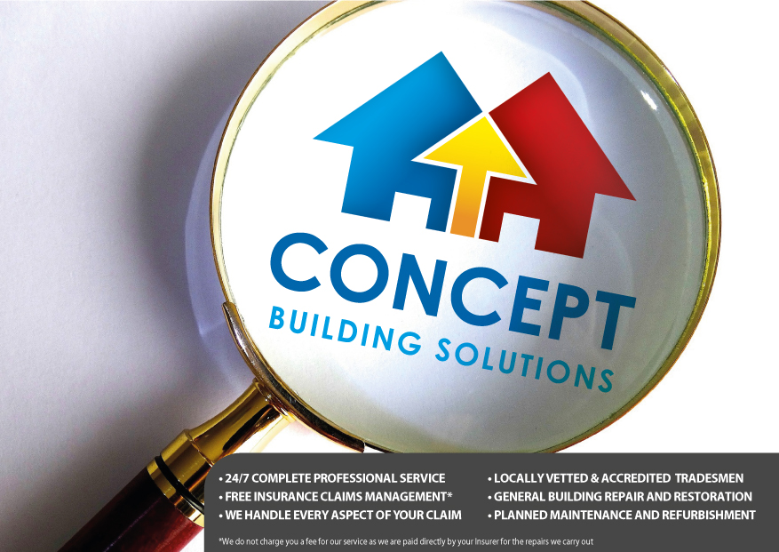 ConceptCBS's tweet image. You know you pay your premiums but do you know what you’re entitled to?
Concept does!
Experts in claims handling and property repairs; Concept fight your corner, manage your insurance claim and project manage any repair works.
For more information, call us on 0800 157 1020