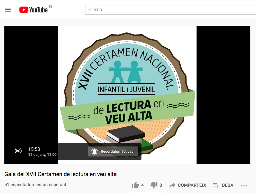 Veualta (@llegirenveualta) on Twitter photo 😍 Ja hi som!
Falta poquet perquè comenci la #Gala del 17è #Certamen de #lecturaenveualta
A les 11 h ens trobareu a youtu.be/0iJ6AfjG45Y
<a href="/GEnciclopedia/">Enciclopèdia Catalana</a>
<a href="/educaciocat/">Educació</a>
<a href="/bibliotequescat/">Biblioteques</a> 😍 Ja hi som!
Falta poquet perquè comenci la #Gala del 17è #Certamen de #lecturaenveualta
A les 11 h ens trobareu a youtu.be/0iJ6AfjG45Y
<a href="/GEnciclopedia/">Enciclopèdia Catalana</a>
<a href="/educaciocat/">Educació</a>
<a href="/bibliotequescat/">Biblioteques</a>