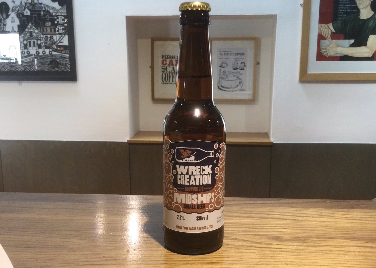 peerieshopcafe's tweet photo. You can now enjoy a local craft beer with your lunch @StephenLamming1 https://t.co/l6PrdrCfym