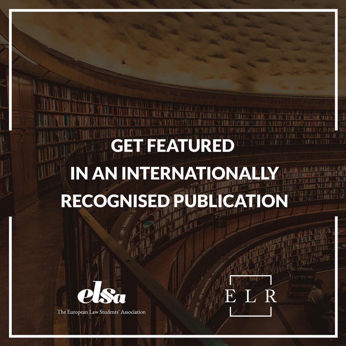 İnsan hakları hukuku üzerine bir makale yazdınız mı?  O zaman ELSA Law Review, uluslararası yayın yapmanız için mükemmel bir fırsattır!

Makalenizi 1 Eylül 2021'den önce göndermek için: lawreview.elsa.org