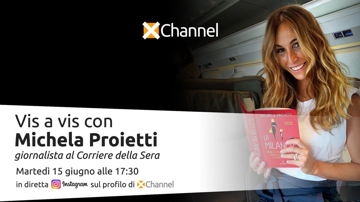 XChannelTweet's tweet photo. #Vis a #Vis con @michelaproietti, giornalista al @Corriere  📰✍️

🗓️ Quando? Martedì 15 giugno alle ore 17.30
🔍 Dove? Diretta Instagram sulla pagina di @XChannelTweet 

Parleremo di:
📖 #Scrittura
🗣️ #Comunicazione
🤝 #Cultura e #società

Non mancate!😍👇 https://t.co/Xcf4HuBkFc