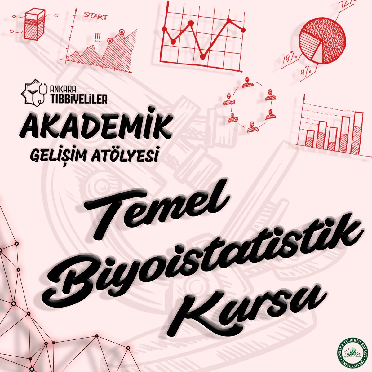 AybuYelken's tweet photo. AYBÜ Yelken Tıp ve Düşünce Kulübü olarak Ankara Tıbbiyeliler ile ortak hazırladığımız, iki hafta ara ile 5 oturumdan oluşan “Temel ve Uygulamalı Biyoistatistik Kursu”muz, 19 Haziran’da başlıyor!
17 Haziran 2021 23.59’a  kadar bio’da bulunan linkten kayıt yaptırmanız rica olunur. https://t.co/ieGBbXo1h7
