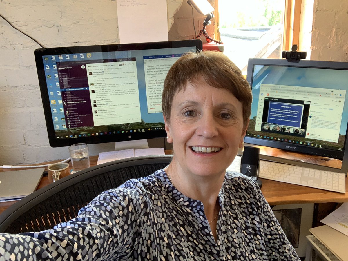 JaneEFindlay's tweet photo. After a dodgy start and power cut I’m back up and running for the @talklandscape #InclusiveEnvironments #CPD day. Super talk to start the day by @PhinHarper #BeyondJingoism https://t.co/0Wrjxk7OyD