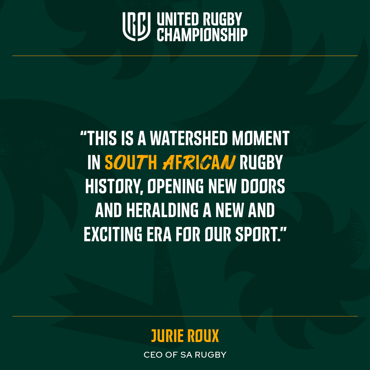 Springboks's tweet photo. 🇪🇺 ICYMI: SA teams can qualify for the Heineken @ChampionsCup from the 2022/23 season - more here: https://t.co/aLOv4r6HTl https://t.co/jrnhtJHeiZ