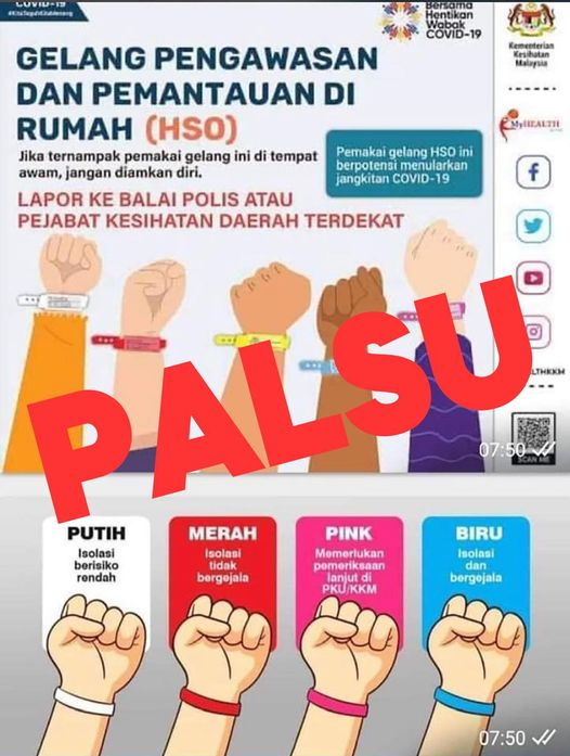 Kkmalaysia On Twitter Penggunaan Gelang Berwarna Tidak Membawa Sebarang Maksud Bagi Tahap Penyakit Covid 19 Covid19 Menangbersama Lindungdirilindungsemua Https T Co Jozjphngis Twitter