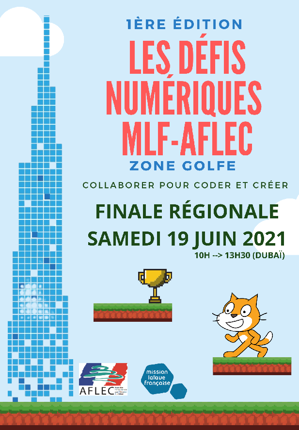 MMalifarges's tweet photo. Le #définumérique du réseau Golfe @mlfmonde @ReseauAFLEC approche! Coder, créer, collaborer du CM1 à la 4ème @davidadjeddah et G.Capon @LfiDubai @EFIDjeddah https://t.co/T2VuGzwJTH