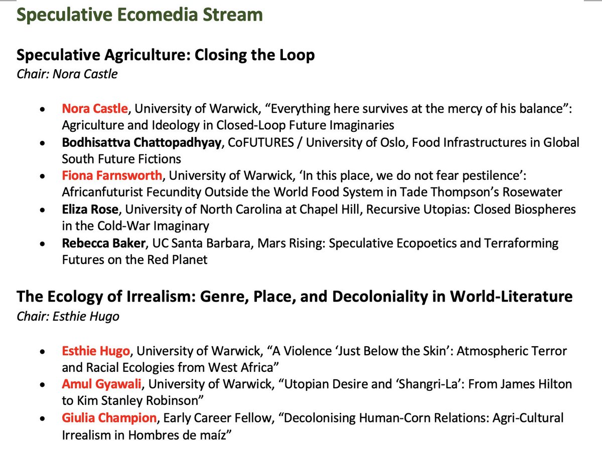 nora_castle's tweet photo. The ASLE 2021 conference program is absolutely STACKED with @EnglishWarwick/@IASWarwick folks. Come check us out, July 26 - Aug 6! @fionafworth @amul_04 @GiuliaChampion @HugoEsthie @nicklaw641 @ecopoetics @HarryPittScott1 @ASLE_US @asleuki @WarwickFoodGRP @warwickuni https://t.co/wP9YZ2AW9L