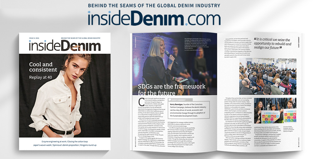 <a href="/KerryBannigan/">Kerry Bannigan</a>  founder of the Conscious Fashion Campaign, believes the #denim  industry can be a key driver of social, economic and environmental change through its adoption of the #sustainable Development Goals. #fashion #sustainablefashion 
insidedenim.com/Features/158354