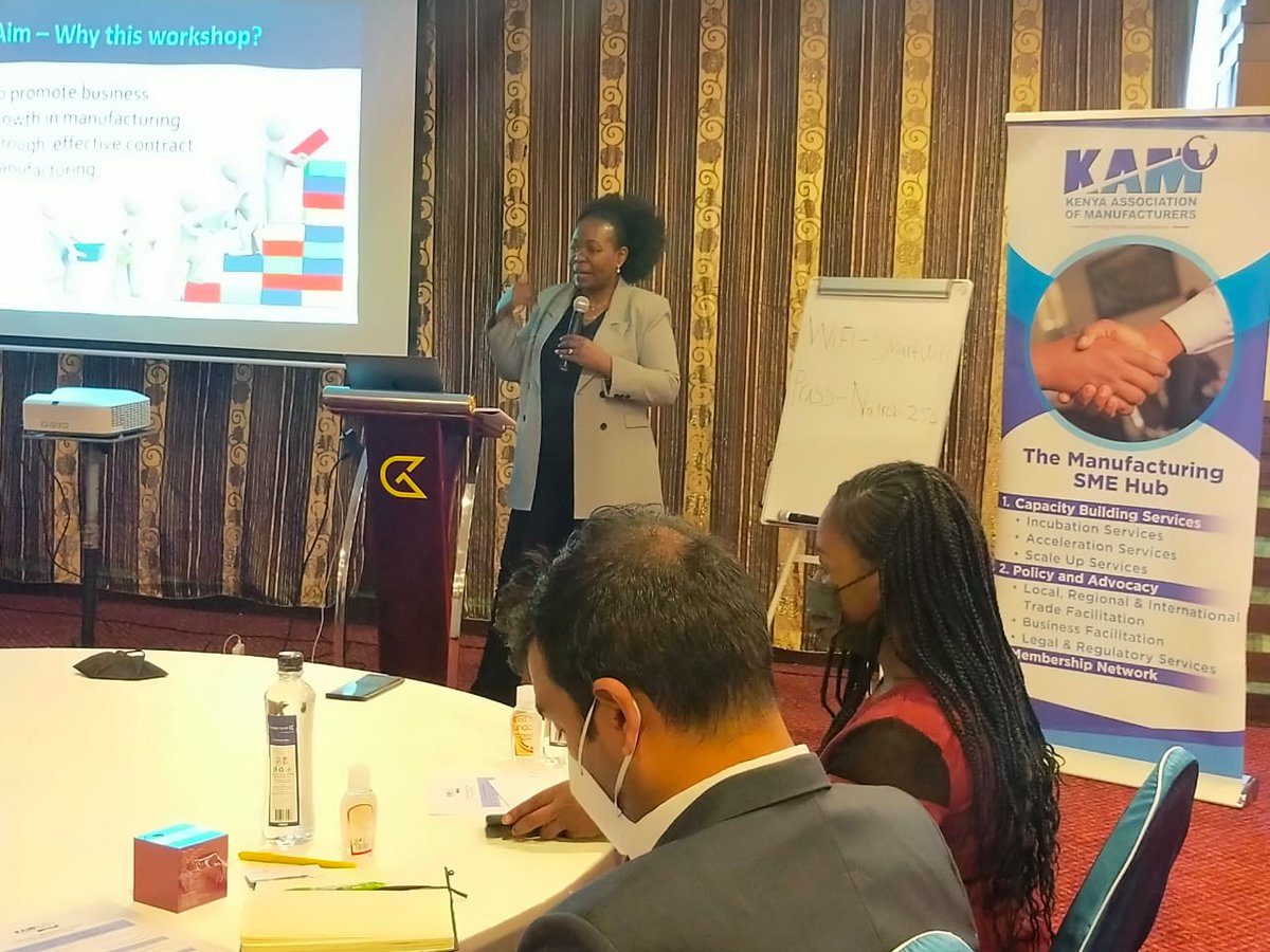 KAM_Kenya's tweet photo. Earlier today, we hosted the Contract Manufacturing Forum to capacity build MSMEs on developing Contract Manufacturing agreements and other standard forms of subcontracting
#BuildingSMEs https://t.co/RGT4jvX34W