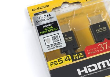 HDMI2.1認証済みエレコム製4.5mm径スリムケーブルをレビュー。PS5や 