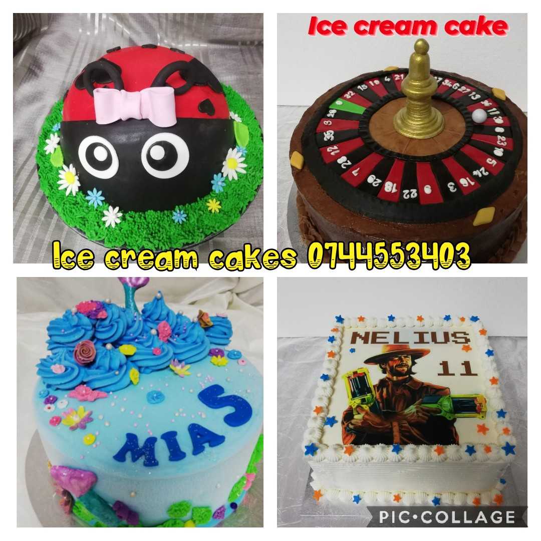 Delicious ice cream cakes made to order East Rand Vending Ola Edenvale corner 3rd Street and 8th Avenue Edenvale whatsapp 0744553403 call 0106340240 email info@eastrandevents.co.za