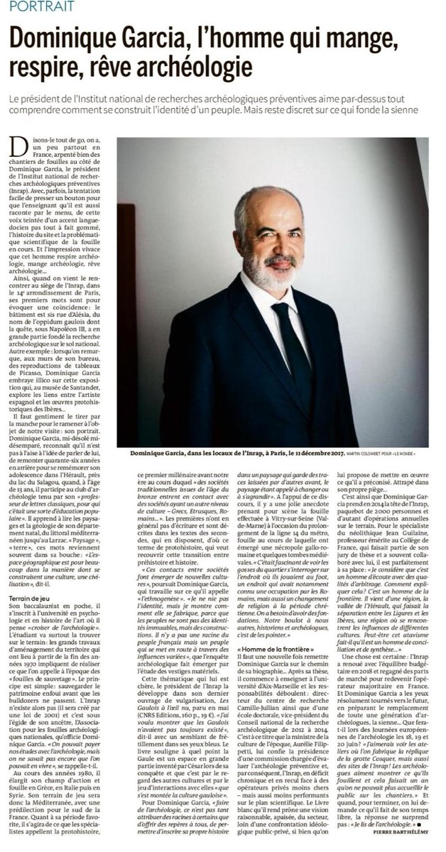 GarciaDInrap's tweet image. .
Mon "portrait" dans @lemondefr.
Très honoré...
mais surtout heureux de saisir cette occasion pour souligner, grâce à @PasseurSciences, les vertus de l'éducation populaire, la nécessité de faire face à notre passé et celle du partage de la connaissance :
lemonde.fr/sciences/artic…