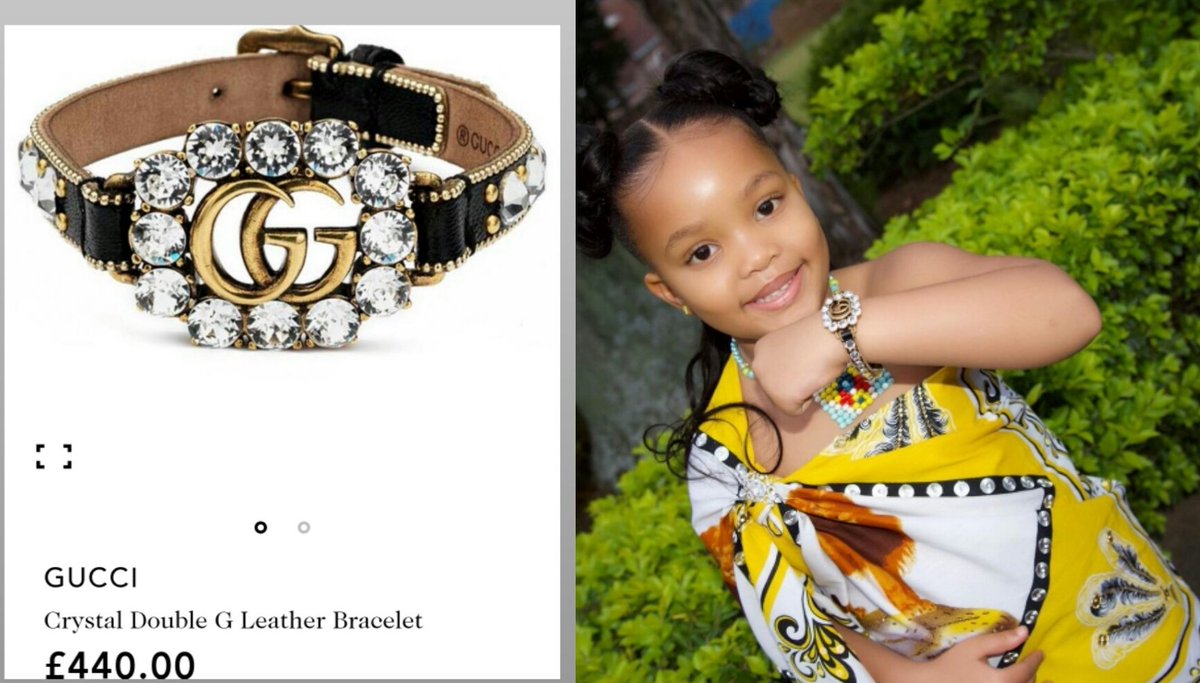 RoyalLeeches's tweet photo. King Mswati's daughter Princess Ntsandvweni flaunts her Gucci bracelet worth £440 (R8 530) and Gucci sneakers worth $560 (R7 710). Her full outfit is worth more than R16 240.

Meanwhile her father's govt refuses to give workers a minimum wage of R3500/month #TiniTwitter #eSwatini https://t.co/ZCSpt5o5Kn