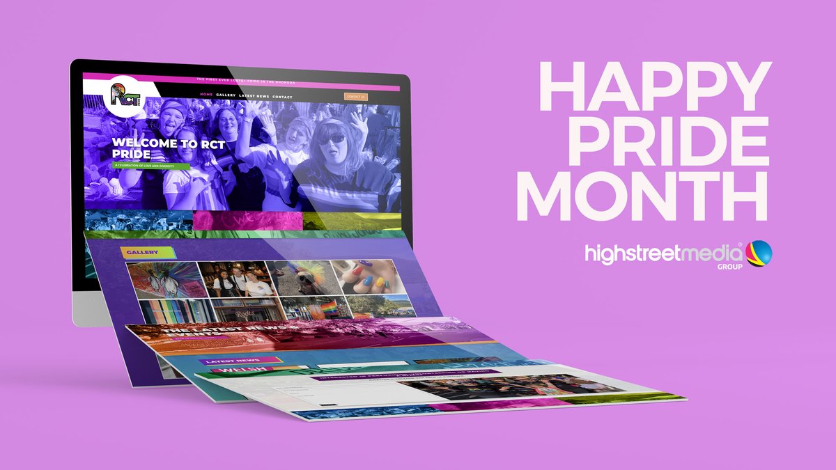 Highstreetmedi1's tweet photo. To celebrate #PrideMonth we'd like to re-share with you the website created for Rhondda Pride 2020 @RCTPride- we love it!!!
Happy Pride Month Everyone!!!
#Pride #webdesign #website #RhonddaPride #RCTPride https://t.co/KHg0uyivDa