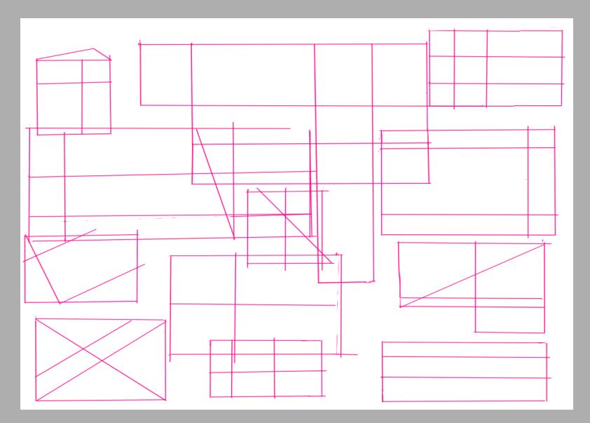 my sketches looking like-
Trust me, they are fishes.
the middle cube is a whale.
that upper left cube is a pufferfish.