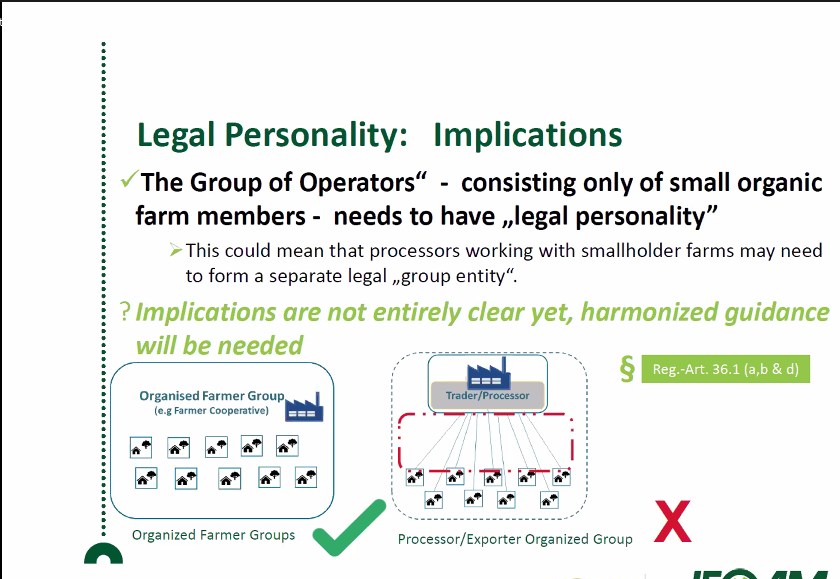 colead_link's tweet photo. #happeningnow #COLEACPworkshop on #NewEU #organic regulation @OrganicsEurope 
each group of 2000+ will have to have a legal personality ; it is necessary to establish as this will impact you https://t.co/zLesZWcRQa